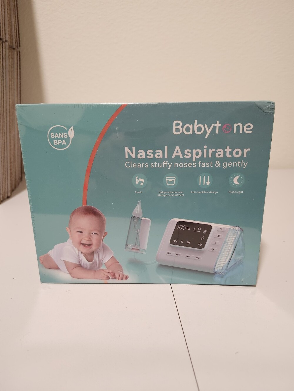 Baby Nasal Aspirator Hospital-Grade Nose Cleaner with 3 Tips, 9 Suction Levels